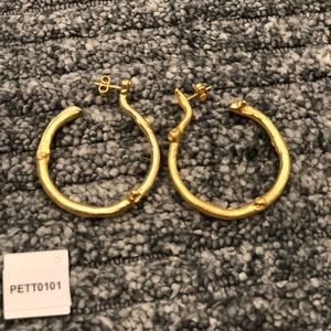 Hoops 18 k gold plated